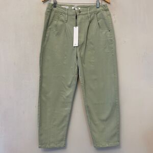 Vigoss sage green Ace high rise balloon jeans Straight leg Size 30 New